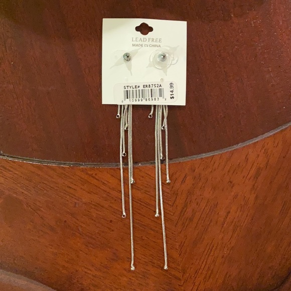 Cara New York Women’s Silver Earrings - Picture 2 of 2